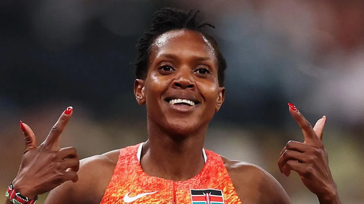 The Kenyan star claims record-breaking fourth global 1500m gold